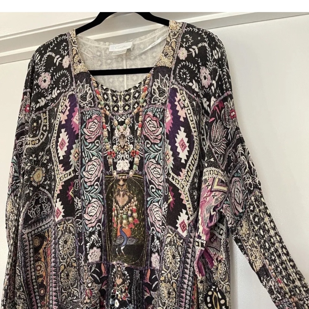 CAMILLA OVERSIZED MULTICOLOURED KNIT LONG SLEEVE SIZE S